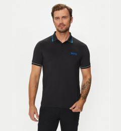 Снимка на Boss Тениска с яка и копчета Paul Pro 50506203 Черен Slim Fit