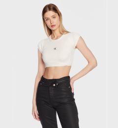 Снимка на Calvin Klein Jeans Блуза J20J220709 Бял Cropped Fit