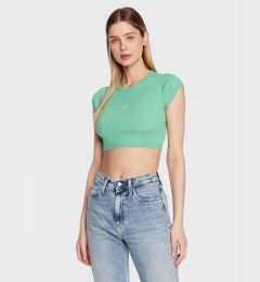 Снимка на Calvin Klein Jeans Блуза J20J220709 Зелен Cropped Fit