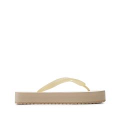 Снимка на Calvin Klein Jeans Джапанки Beach Sandal Flatform Monologo YW0YW01617 Екрю