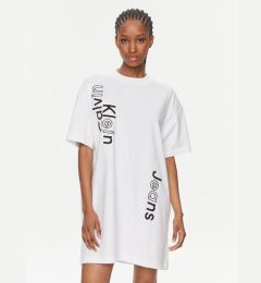 Снимка на Calvin Klein Jeans Ежедневна рокля J20J223042 Бял Oversize