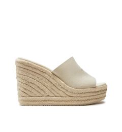 Снимка на Calvin Klein Jeans Еспадрили Slide Wedge Rope Sandal Ml Btw YW0YW01356 Екрю