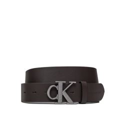 Снимка на Calvin Klein Jeans Мъжки колан Ro Mono Plaque Lthr Belt 40Mm K50K511418 Кафяв