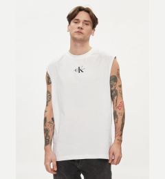 Снимка на Calvin Klein Jeans Мъжки топ Monologo J30J325211 Бял Regular Fit