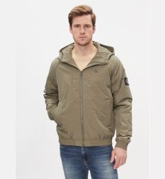 Снимка на Calvin Klein Jeans Преходно яке Hooded Padded Harrington J30J324698 Зелен Regular Fit