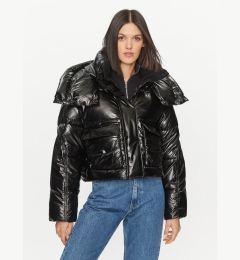 Снимка на Calvin Klein Jeans Пухено яке High Shine J20J221884 Черен Oversize