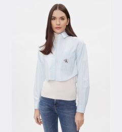 Снимка на Calvin Klein Jeans Риза J20J222614 Син Cropped Fit