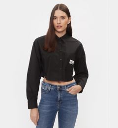 Снимка на Calvin Klein Jeans Риза J20J222614 Черен Cropped Fit