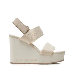 Снимка на Calvin Klein Jeans Сандали Wedge Sandal Webbing In Mtl YW0YW01479 Екрю