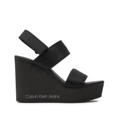 Снимка на Calvin Klein Jeans Сандали Wedge Sandal Webbing In Mtl YW0YW01479 Черен