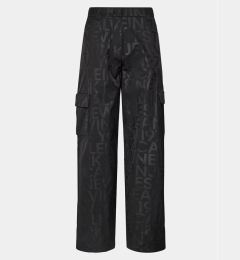 Снимка на Calvin Klein Jeans Текстилни панталони Loose Logo Aop Cargo Pant J20J222596 Черен Regular Fit