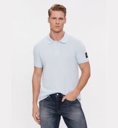 Снимка на Calvin Klein Jeans Тениска с яка и копчета J30J323394 Син Regular Fit