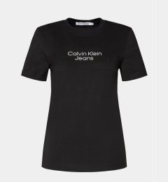 Снимка на Calvin Klein Jeans Тишърт Institutional J20J223222 Черен Regular Fit