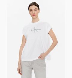 Снимка на Calvin Klein Jeans Тишърт J20J220717 Бял Relaxed Fit