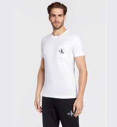 Снимка на Calvin Klein Jeans Тишърт J30J320936 Бял Slim Fit