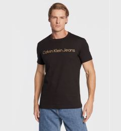 Снимка на Calvin Klein Jeans Тишърт J30J322344 Черен Slim Fit