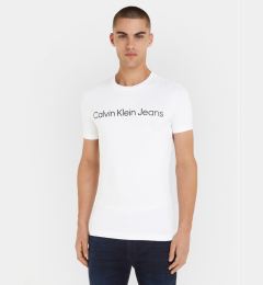 Снимка на Calvin Klein Jeans Тишърт J30J322552 Бял Slim Fit