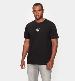 Снимка на Calvin Klein Jeans Тишърт Monologo J30J325649 Черен Regular Fit