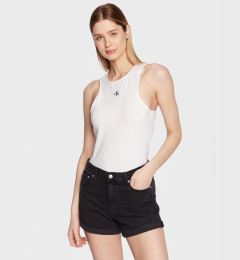 Снимка на Calvin Klein Jeans топ J20J220765 Бял Regular Fit