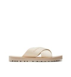 Снимка на Calvin Klein Jeans Чехли Cross Sandal Slipon Rp In Btw YM0YM00942 Екрю