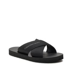 Снимка на Calvin Klein Jeans Чехли Cross Sandal Slipon Rp In Btw YM0YM00942 Черен