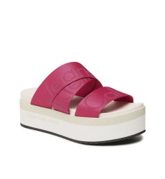 Снимка на Calvin Klein Jeans Чехли Flatform Sandal Webbing YW0YW00966 Розов