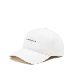 Снимка на Calvin Klein Jeans Шапка с козирка Mono Logo Print Cap K50K512140 Бял