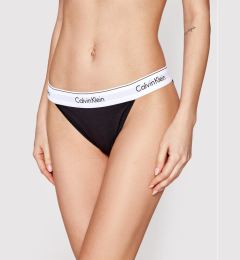 Снимка на Calvin Klein Underwear Класически дамски бикини Tanga 000QF4977A Черен