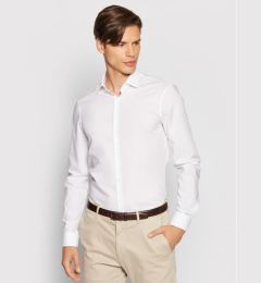 Снимка на Calvin Klein Риза 2ply Poplin Stretch Slim Shirt K10K103025 Бял Slim Fit