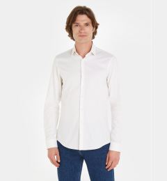 Снимка на Calvin Klein Риза Structure K10K112083 Бял Slim Fit