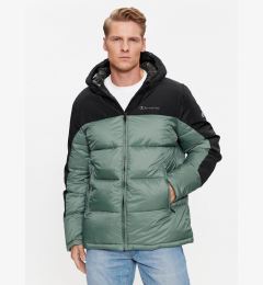 Снимка на Champion Пухено яке Hooded Jacket 219190 Зелен Regular Fit