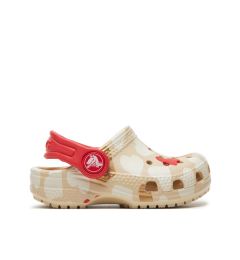 Снимка на Crocs Чехли Classic Heart Print Clog T 206832 Бежов