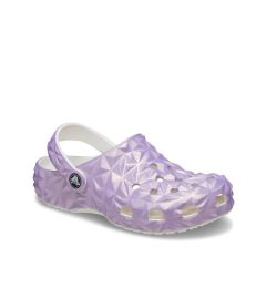 Снимка на Crocs Чехли Classic Iridescent Geo Clog 209841 Виолетов