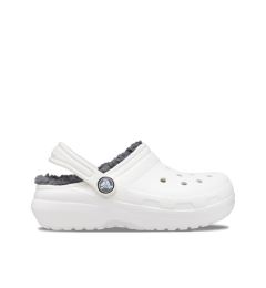 Снимка на Crocs Чехли Classic Lined Clog Kids 207010 Бял