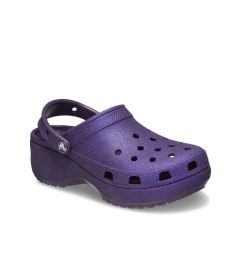 Снимка на Crocs Чехли Classic Platform Glitter Clog W 207242 Виолетов