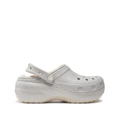 Снимка на Crocs Чехли Classic Platform Glitter Lined Clog W 210413 Сребрист