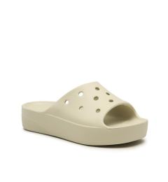 Снимка на Crocs Чехли Classic Platform Slide 208180 Бежов