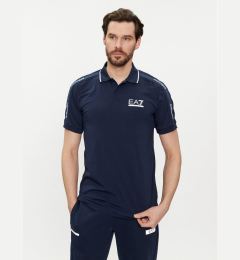 Снимка на EA7 Emporio Armani Тениска с яка и копчета 3DPF20 PJ03Z 1554 Тъмносин Regular Fit