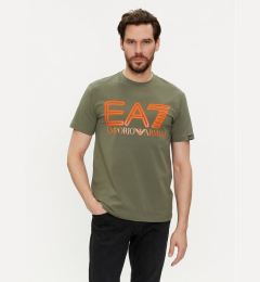 Снимка на EA7 Emporio Armani Тишърт 3DPT37 PJMUZ 1846 Зелен Regular Fit