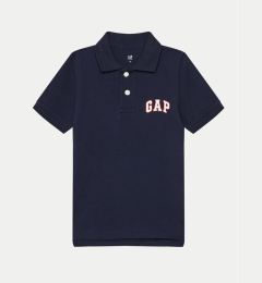 Снимка на Gap Тениска с яка и копчета 843607-00 Тъмносин Regular Fit