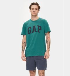 Снимка на Gap Тишърт 856659-06 Зелен Regular Fit