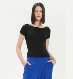 Снимка на Gina Tricot Тишърт 21319 Черен Slim Fit