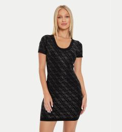 Снимка на Guess Плетена рокля Paige W4YK28 Z3FN0 Черен Slim Fit