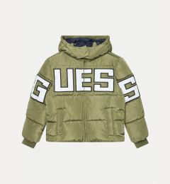 Снимка на Guess Пухено яке L4BL04 WB240 Зелен Regular Fit