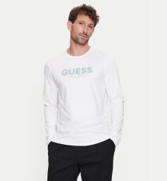 Снимка на Guess Тениска с дълъг ръкав M4YI33 J1314 Бял Slim Fit