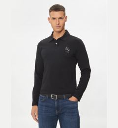 Снимка на Guess Тениска с яка и копчета M4YP36 J1314 Черен Slim Fit