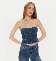 Снимка на Guess топ W4PH0T D5JT1 Тъмносин Slim Fit