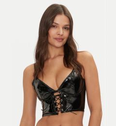 Снимка на Hunkemöller топ Longline 205072 Черен Slim Fit