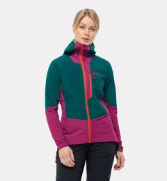 Снимка на Jack Wolfskin Яке softshell Alpspitze Hoody 1307751 Зелен Regular Fit