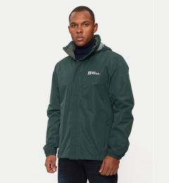 Снимка на Jack Wolfskin Яке за дъжд Stormy Point 2l 1111142 Зелен Regular Fit